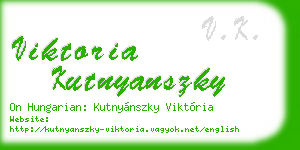 viktoria kutnyanszky business card